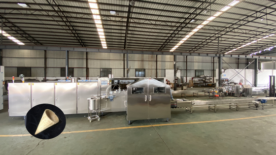 ভালো দাম 3.37kw 7kg/H স্বয়ংক্রিয় আইসক্রিম শঙ্কু মেশিন বেকিং ওভেন প্রকার অনলাইন