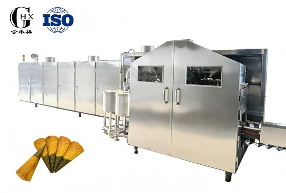 গুণ SD80-R53x2 স্বয়ংক্রিয় সুগার কোন তৈরির মেশিন, প্রতি ঘন্টায় 5000-6000 পিস ক্ষমতা এবং SIEMENS / DELTA PLC কন্ট্রোল সহ কারখানা