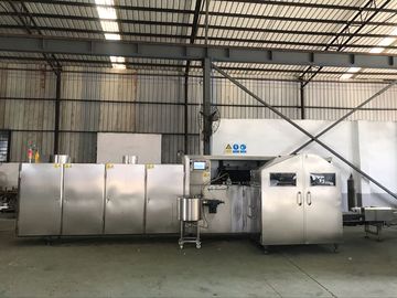 L8.7xW2.1xH2M পালিশ করা আইসক্রিম শঙ্কু বিস্কুট তৈরির মেশিন