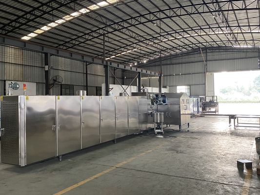 7500pcs/H 4.37kw আইসক্রিম ওয়েফার কোন মেশিন স্নাইডার পিএলসি কন্ট্রোল